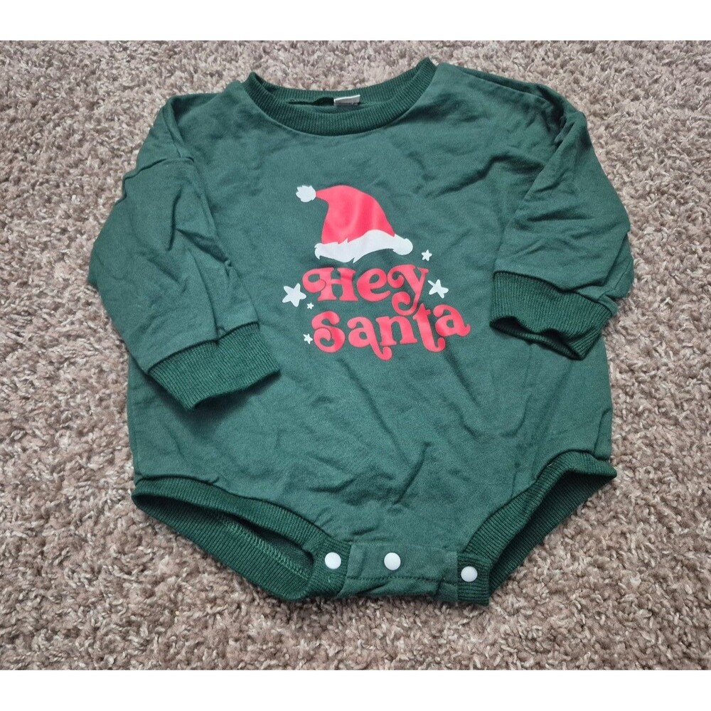 Hey santa bubble romper size 90 2T